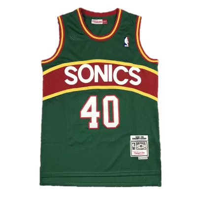 Men's Seattle Sonics Shawn Kemp #40 Mitchell & Ness Green 1994/95 Hardwood Classics Jersey - jerzelite