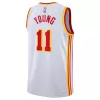 Men's Atlanta Hawks Trae Young #11 Nike White 2022/23 Swingman Jersey - Association Edition - jerzelite