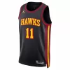 Men's Atlanta Hawks Trae Young #11 Jordan Brand Black 2022/23 Statement Edition Swingman Jersey - jerzelite