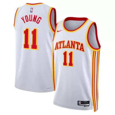 Men's Atlanta Hawks Trae Young #11 Nike White 2022/23 Swingman Jersey - Association Edition - jerzelite