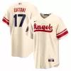 Men's Los Angeles Angels Shohei Ohtani #17 Nike Cream 2022 City Connect Replica Jersey - jerzelite