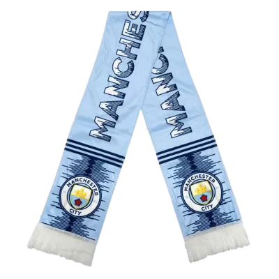 Manchester City Soccer Scarf Blue - jerzelite